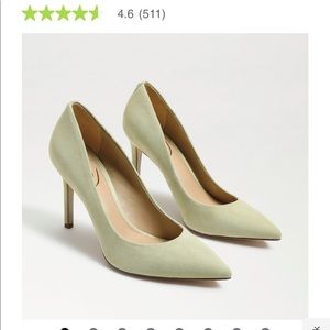 Sam Edelman hazel pumps in pistachio suede